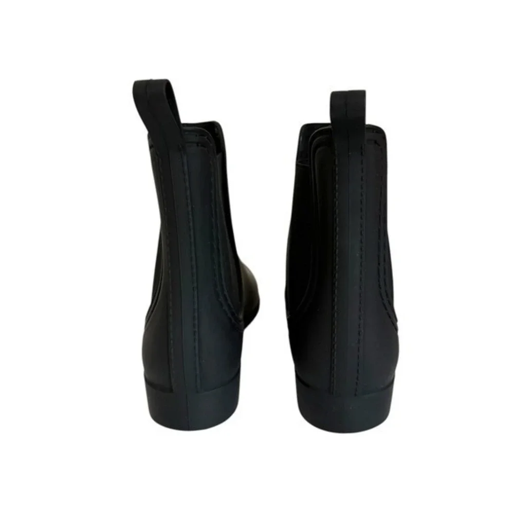 Jeffrey Campbell PLAY Forecast 2 Matte Black Chelsea Rainboots Size 8 Waterproof